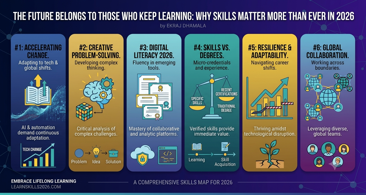 The Future Belongs to Those Who Keep Learning: Why Skills Matter More Than Ever in 2026 — blog post by Ekraj Dhamala